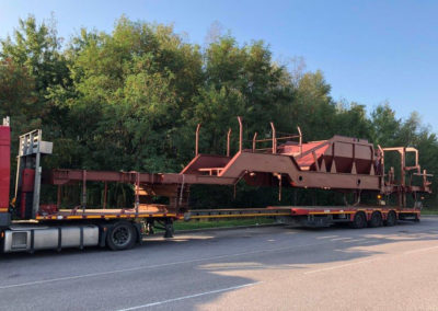 Fabrication d&rsquo;un châssis de machine ferroviaire de 17,5 t